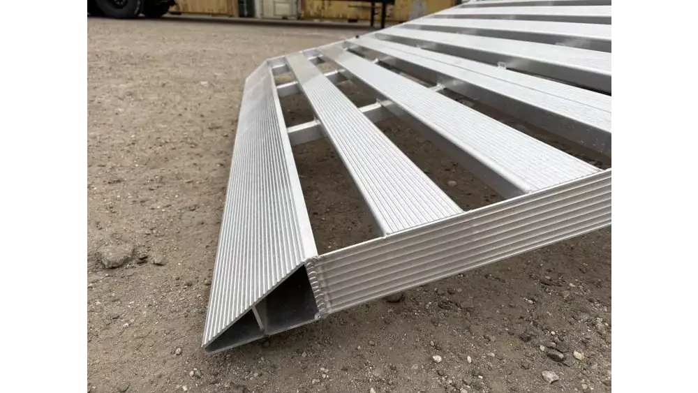 2026 Sport Haven 6x10 3K Deluxe Aluminum Utility Trailer w/Aluminum Decking & Folding Ramp - Image 3