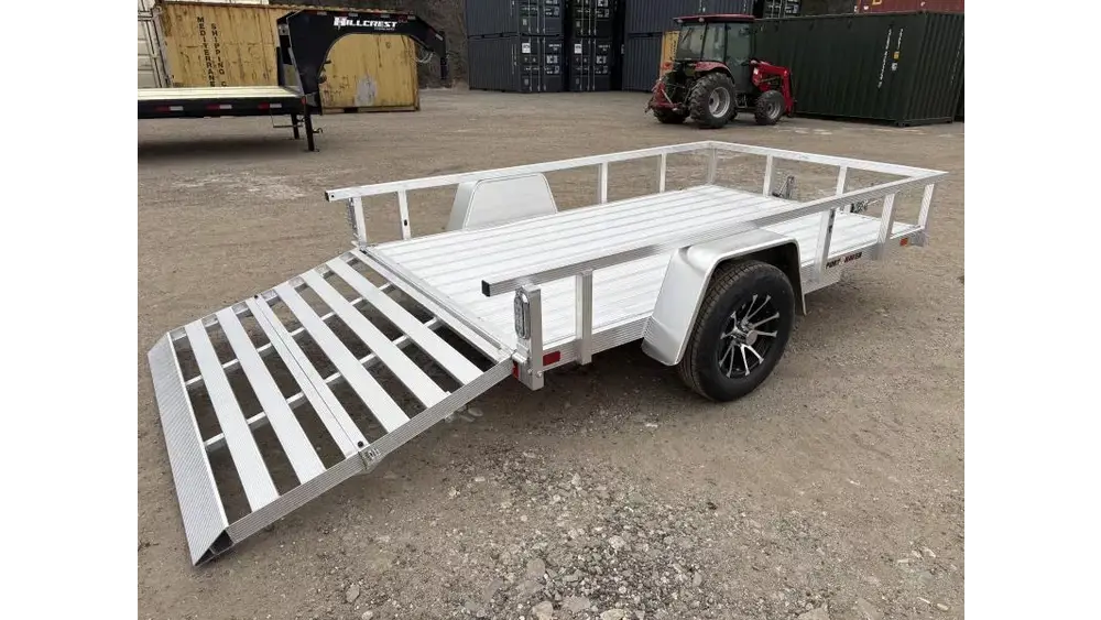 2026 Sport Haven 6x10 3K Deluxe Aluminum Utility Trailer w/Aluminum Decking & Folding Ramp - Image 2