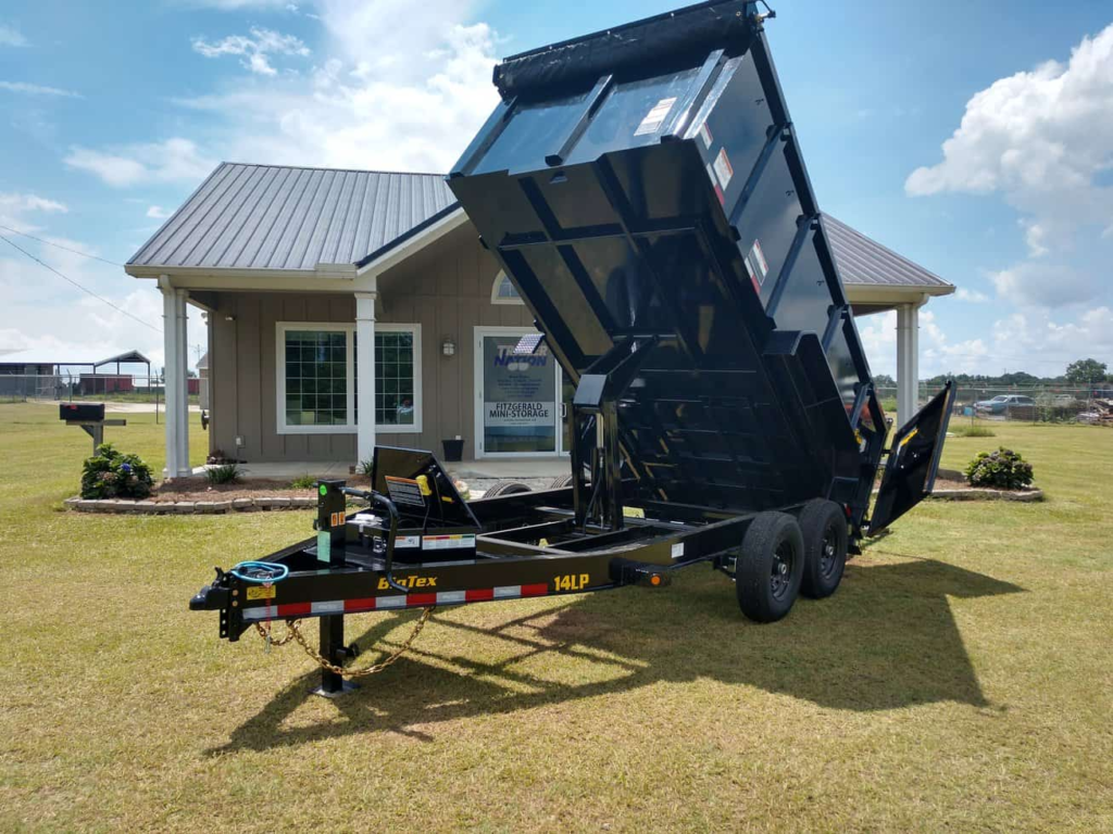 Big Tex 7x14 dump trailer dual axle 7 ton capacity